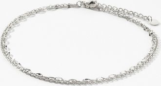 Simons Womens Double-row ankle chain