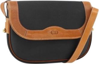 Dior Pre-owned Schoudertas - Dames - Vintage Schoudertas - Zwart - ONE Size - Leer - Vintage