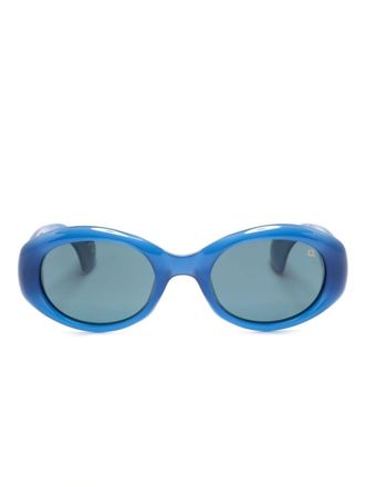 Etnia Barcelona Occhiali da sole ovali - Blu