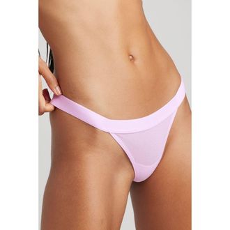 Negative Underwear Sieve Thong in Babe at Nordstrom, Size Xx-Large