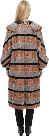 Dolce & Gabbana Womens Multicolor Leather Coat Clothing