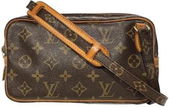 Louis Vuitton Pre-owned Monogram Pochette Schoudertas - Dames - Vintage Schoudertas - Bruin - ONE Size - Vintage