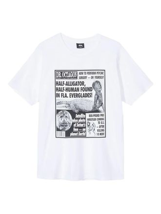 Stüssy x Bulk T-shirt con stampa Record 1996 Dr. Octagon - Bianco