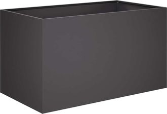 vidaXL Macetero De Jard&iacute;n Negro 80 X 50 X 50 Cm Acero Laminado En Fr&iacute;o Vidaxl