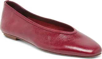 Dolce Vita Caret Flat in Garnet Leather at Nordstrom, Size 8.5
