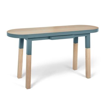 Mon Petit Meuble Fran&ccedil;ais Mesa de escritorio de dise&ntilde;o 100% madera maciza - consola 140 cm