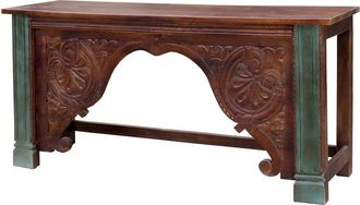 Wanderlust Deco Wanderlust Deco - Recibidor De Madera Marr&oacute;n 187x43x86