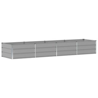 vidaXL Jardinera Gris Claro 320 X 80 X 45 Cm Acero Vidaxl