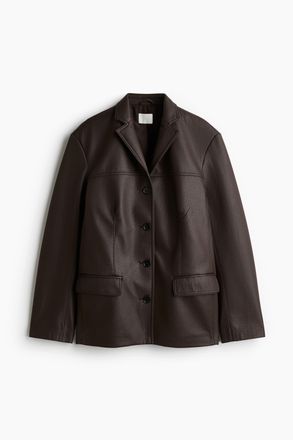 H&M Einreihiger Blazer - Dunkelbraun