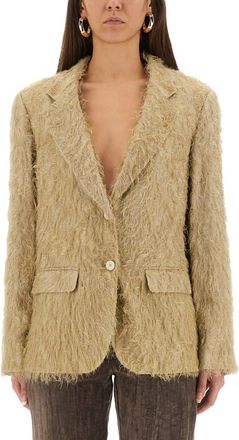 Alysi Single-breasted fringe Blazer