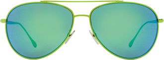 Isabel Marant IM0011S Metal Pilot Frame Sunglasses - Green