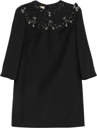 Valentino Garavani Kleedjes, Dames, Zwart, XL, Abito