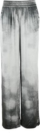 Red Valentino Fluwelen Jumpsuit - Dames - Wijde Broeken - Grijs - XS - Broeken
