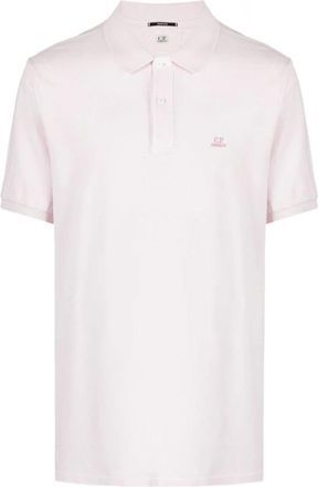 C.P. Company C.P. Company - Polo de Manga Corta con Logo Bordado - Tops - Hombre - Rosa - S