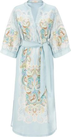 Ivi Seaside Collection Versierde kanten jurk - Dames - Casual kleedjes - Veelkleurig - L - Kleedjes