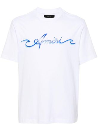 Amiri logo-print cotton T-shirt - men - Cotton - XXXL - White