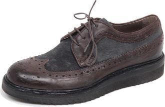 Corvari Vintage Effect Schoenen met Veters - Heren - Veterschoenen - Bruin - 40 EU - Leer - Schoenen