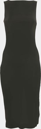 Theory Black Jersey Sleeveless Midi Dress