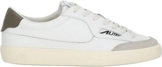 Autry White Windscape Low Suede Leather Low-Top Sneakers