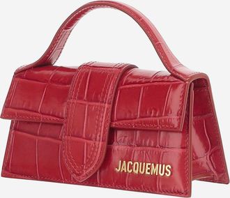 Jacquemus Womens Shoulder Bag Red Calf Leather