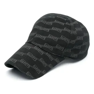 Balenciaga BB Monogram Cap Black Grey 704104410B21062