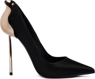 Le Silla Pumps Petalo con dettaglio metallizzato - Nero