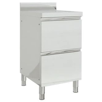 vidaXL Vidaxl - Armario De Cocina Comercial Con 2 Cajones 50x60x96 Cm