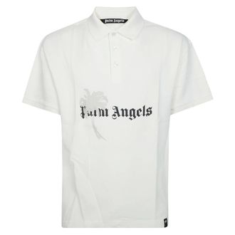 Palm Angels Drift Polo S/S - Tops - Hombre - Blanco - XL