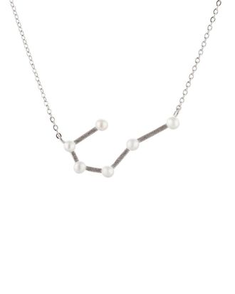 Splendid Pearls Dnu 0 Units Sold Splendid Pearls Silver 2-3Mm Pearl Zodiac Pendant Necklace