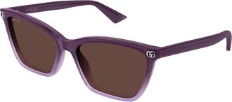 Gucci GG2111S 003 Womens Sunglasses Purple Size 56 - Free RX Lenses - Free RX Lenses