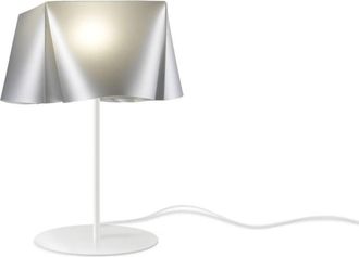 Linea Zero Lampada Da Scrivania Moderna Wanda Polilux Argento E Metallo 1 Luce E14