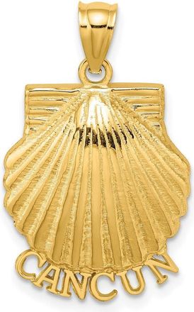 Diamond2Deal 14k Yellow Gold CANCUN Scallop Shell Charm