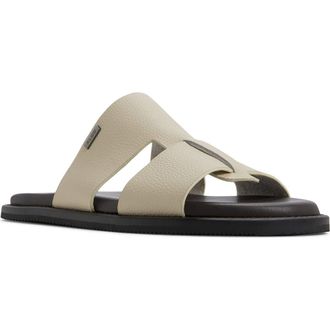 Aldo Gonzalo Slide Sandal in Off White Combo at Nordstrom, Size 13