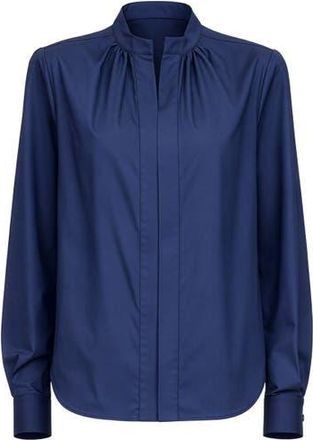 C&acirc;llas Milano Olympia Long sleeve shirt in Ocean at Nordstrom, Size 12 It