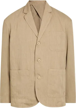 Jacquemus La Veste Pastro Striped Linen Jacket - Beige - 52 (IT52 / XL)
