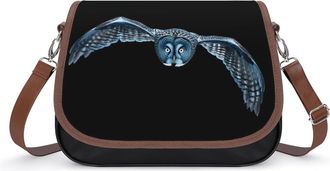 Generic Flying Owl Small Womens Crossbody Bags Shoulder Handbag with Adjustable Strap for Travel