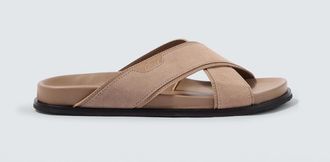 Brioni Sandalias de ante con piel