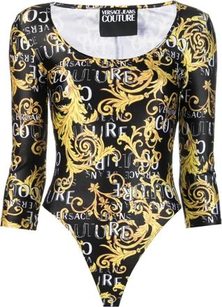 Versace Jeans Couture Stijlvolle Top - Dames - Bodies - Veelkleurig - 2XS - Katoen - Tops