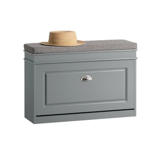 SoBuy Banco Zapatero Organizador Para Zapatos Con 1 Solapa Gris 75 X 24 X 51 Cm Fsr82-l-hg Sobuy Es