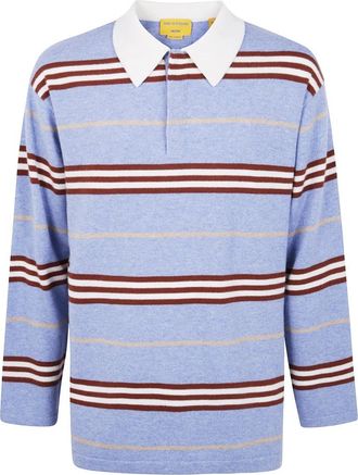 Guest In Residence Gestreept Rugby Polo Shirt - Heren - Polos - Blauw - M - Tops