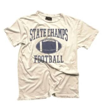 The Original Retro Brand Unisex - State Champs Football Tee In Ivory
