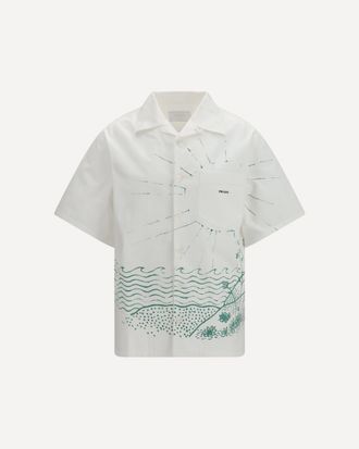 Prada Oversized wave print Shirt Male S