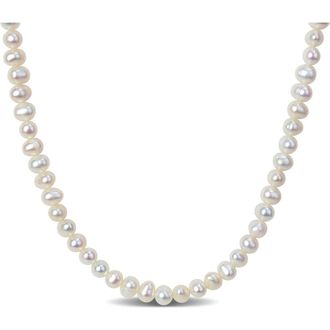 Delmar Cultured Freshwater Pearl Necklace in White at Nordstrom Rack