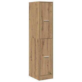 Berkfield Home Apothecary Cabinet Artisian Oak 30x41x144.5 cm Engineered Wood in Brown