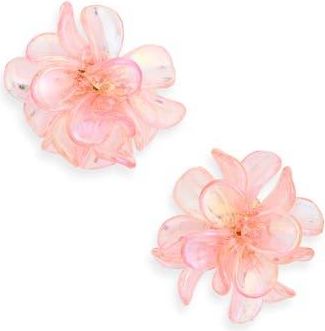 Nordstrom Rack Resin Floral Stud Earrings in Blush at Nordstrom Rack