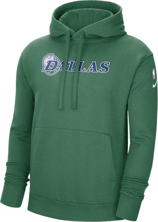 Nike Mens Nike NBA Dallas Mavericks Alphabet Logo Printing Fleece Casual Pullover Green DB2311-312