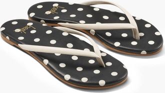 beek Womens Sunbeam Polka Dot Sandal In Vanilla/black
