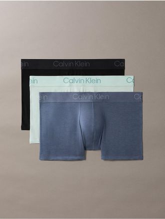 Calvin Klein Mens Ultra Soft Modal 3-Pack Trunk - Multi - XL