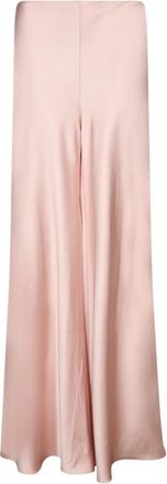 Norma Kamali Wide Leg Jean - Dames - Wijde Broeken - Roze - M - Polyester - Broeken