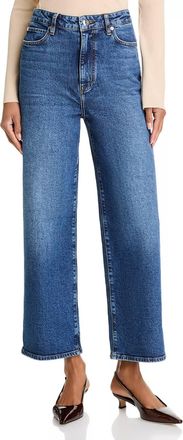 Frame Denim The Wide Leg High Rise Stretch Jeans In Rival